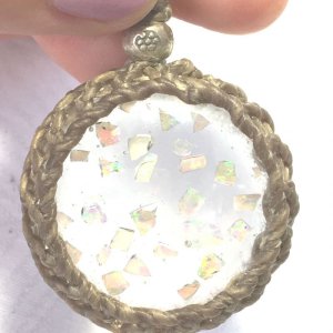 画像9: オパールのかけら/石どめ/ペンダントトップ