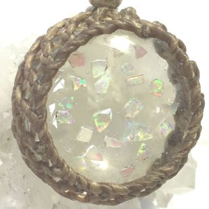 画像17: オパールのかけら/石どめ/ペンダントトップ