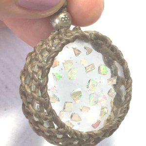 画像11: オパールのかけら/石どめ/ペンダントトップ