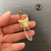 画像7: ヘビ骨と水晶のペンダントトップ